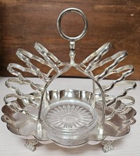Victorian Silver Plated Toast