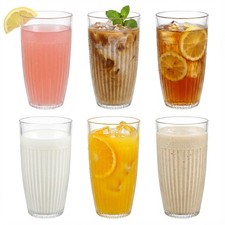 Set of 6 Plastic Glass Tall