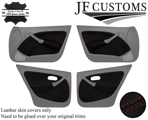 Red stitch leather front - stitch,