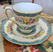 Rare Antique (1906) Crown Staffordshire F15793 English Bone China Cup & Saucer