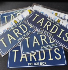 Metal Tardis Sign Doctor Who