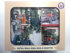 BOXED GIFT SET; PRINT, MUG & COASTER MASSEY FERGUSON 65 Trevor Mitchell Artwork