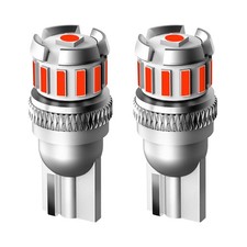 2Pcs T10 501 W5W AUXITO SMD LED Xenon Super RED Sidelight Reverse Parking Bulbs