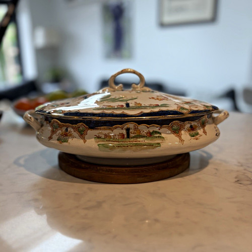 Antique british anchor pottery - antique,