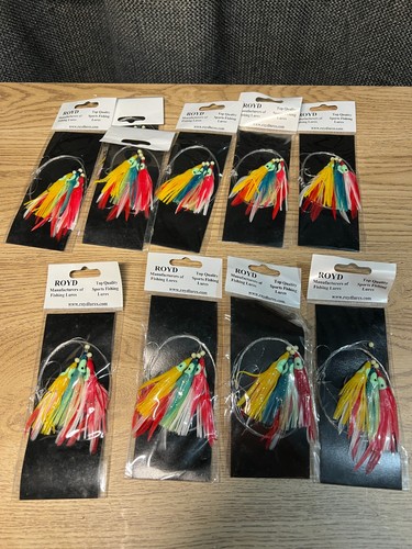 Royd packs fishing lures - of,