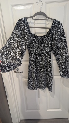 Nasty gal black white floral - &,
