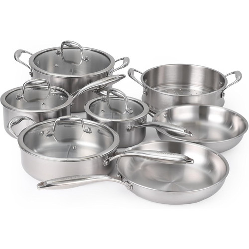 11pcs ply stainless steel - 11pcs, 3-ply
