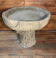 STONE GARDEN TREE TRUNK LOG