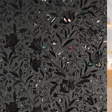 rabbitgoo Total Blackout Window Film Heat Blocking Stained Floral Glass Sticker
