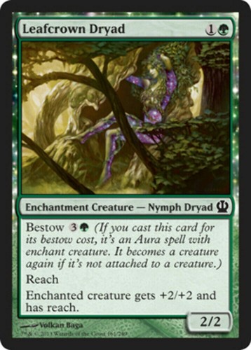 Leafcrown dryad theros - dryad, mtg