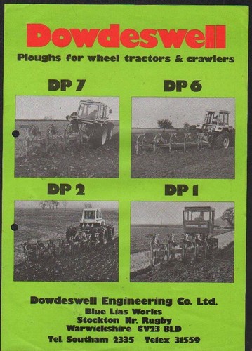 Dowdeswell ploughs for - ploughs, wheel