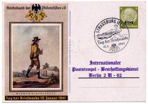 Alsace 1941 postal stationery