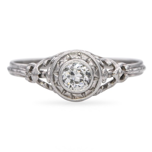 Antique platinum 30ct - 0.30ct, old