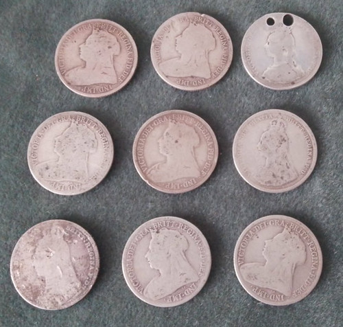 Nine pre 1920 silver - pre,