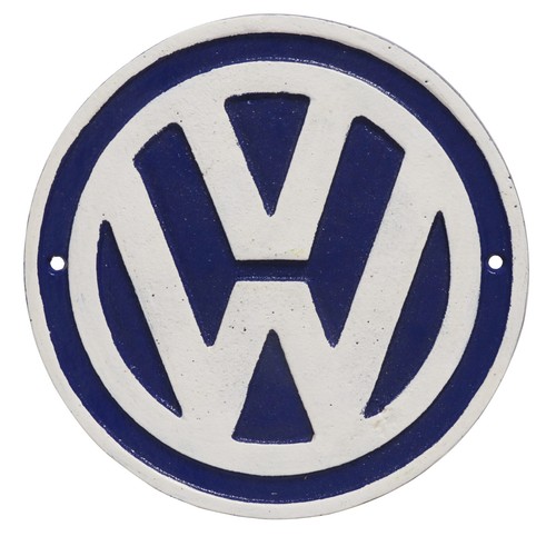 Volkswagen round blue white - round,