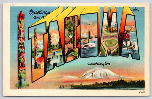 Large letter greetings from - letter,