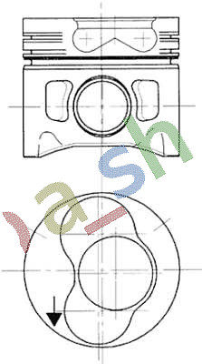 Piston 8151 050 - fits, vw