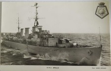 Vintage Warship Postcard of H.M.S. Apollo