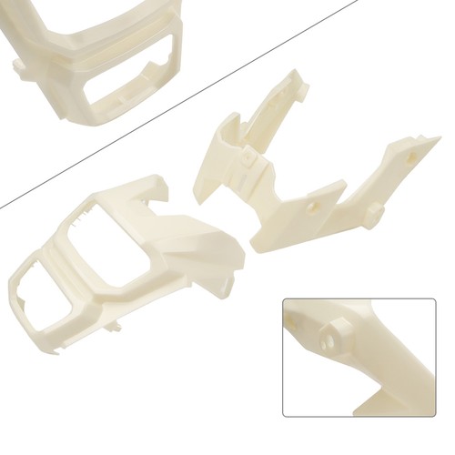 White headlight lamp guard - white,