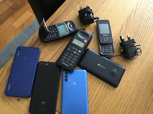 Vintage mobile phones joblot - vintage,
