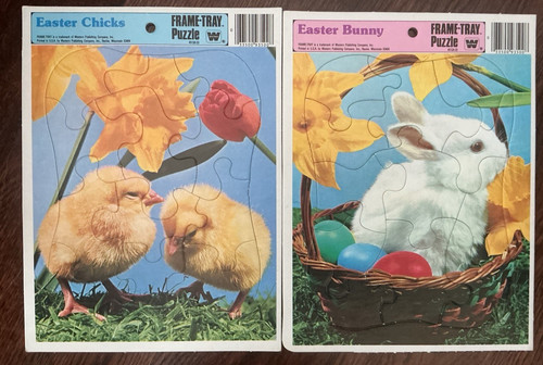 Frame tray puzzle easter bunny - puzzle,