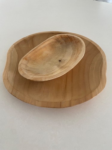 Pair handcrafted wooden - of,