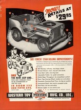 1947 PAPER AD Western toy