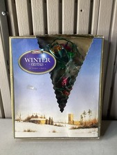 Vintage Noma Christmas Tree Lights Winter Crystals 40 String Lights UK Plug.