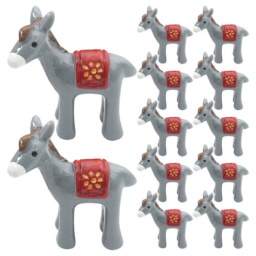 Pcs donkey ornament - 12,