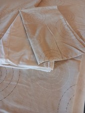 Single Poly/ Cotton Duvet Cover + Pillow Case Beige Circle Pattern+1 Cream case