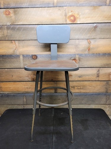 Vintage industrial stool - stool, steel