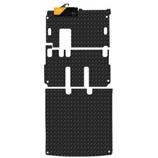 Fits Vw T5 Shuttle Minibus LWB 2003-2019 3MM Rubber Heavy Duty Rear Mats 3Pc