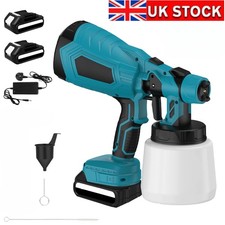 Spray Gun Cordless Fence Wall Paint Sprayer Electric Airless HVLP Car Spraygun