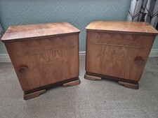 Danish Art Deco Pair of Nightstands or Small Cabinets, 1930s