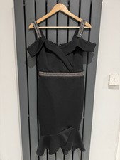 Lipsy Black Bodycon Off