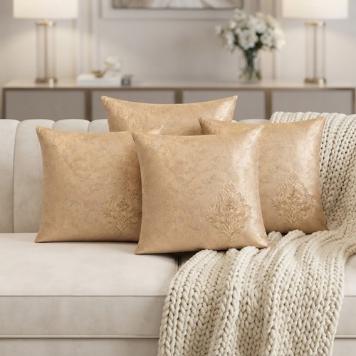 Set beige damask cushion - set,