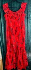 Vintage 50s Red Hawaiian Maxi