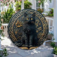 Black Cat Suncatcher Stained