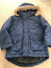 M&S Boys Navy Blue Coat - 5-6