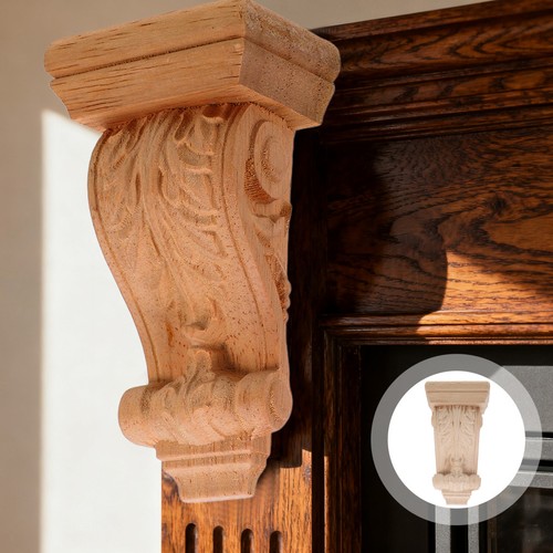 Elegant wood shelf - shelf, corbels