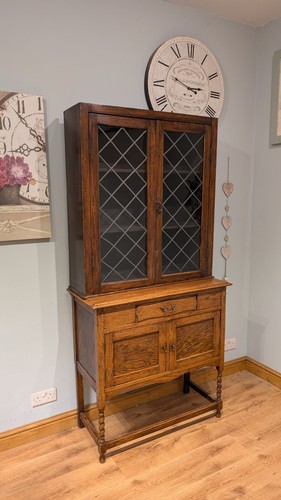 Vintage oak cabinet cupboard - cabinet,