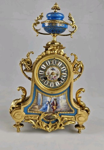 Antique ormolu blue sevres - blue,