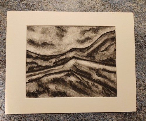 Original charcoal drawing - charcoal,