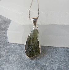 Raw Moldavite Pendant Gemstone