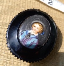 VICTORIAN WHITBY JET Oval