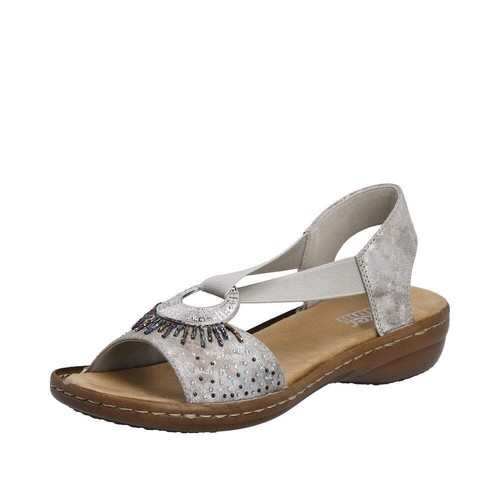 Rieker 60880 ladies silver - rieker, 60880-90