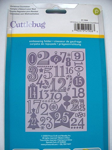 Cuttlebug christmas - x,