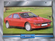 Matra Murena Dream Cars Card