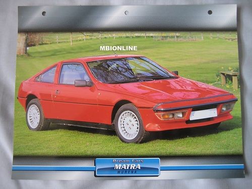 Matra murena dream - murena, cars