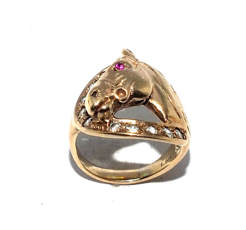 Gents ornate 9ct yellow - , gold